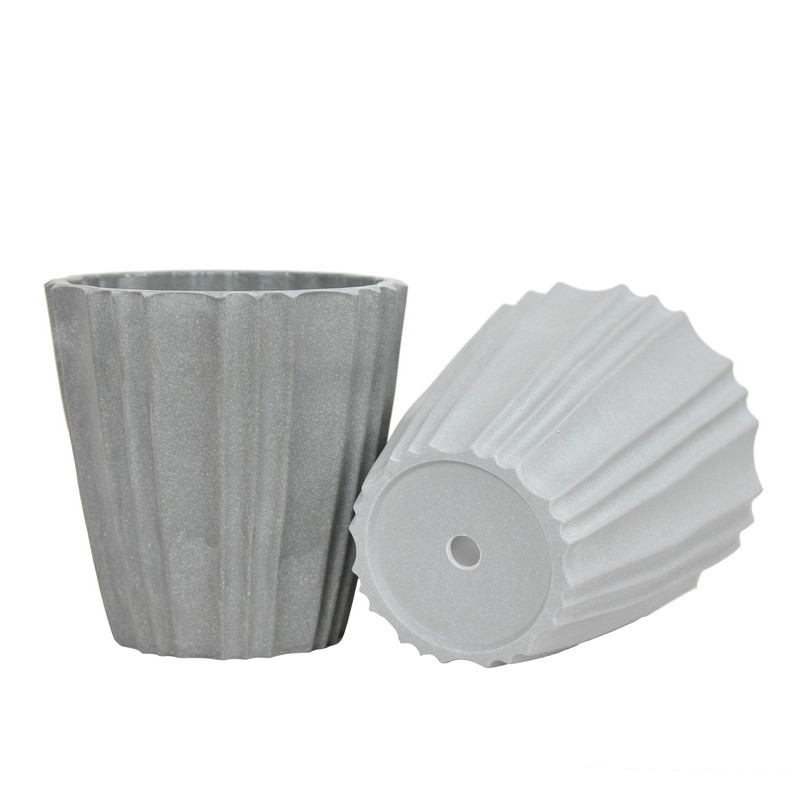 Plastic flowerpot, line fold flowerpot, garden decorative Basin