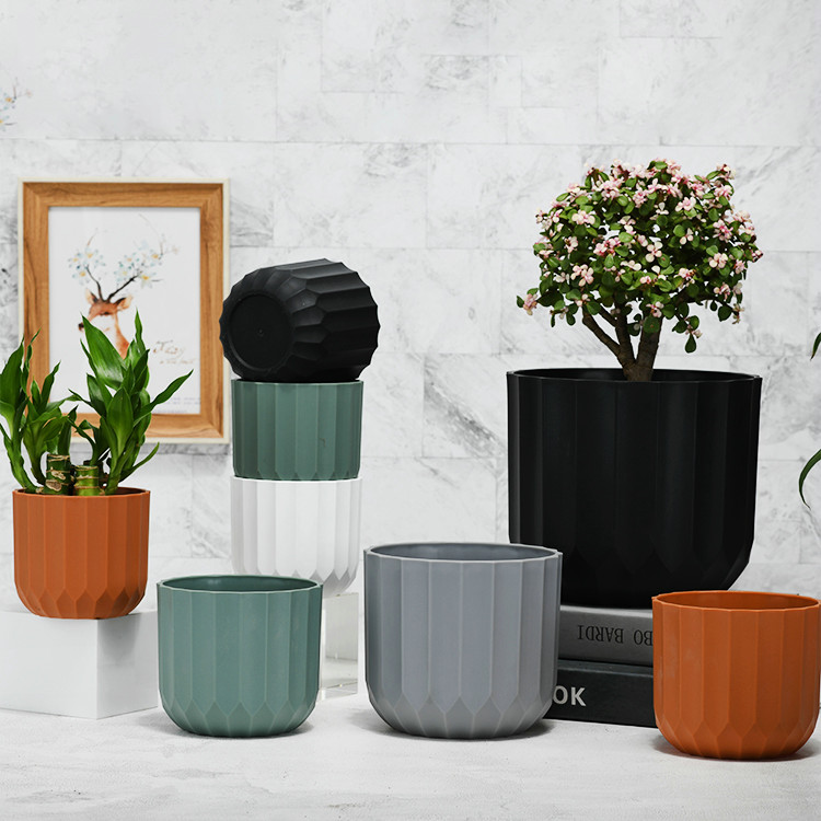 PP plastic flowerpot, creative flowerpot, indoor planting pot, flower bed flowerpot