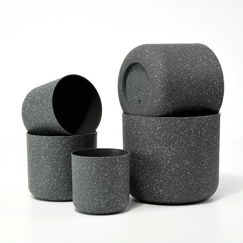 PP plastic round flowerpots, flower beds, planting pots, decorative flowerpots sales