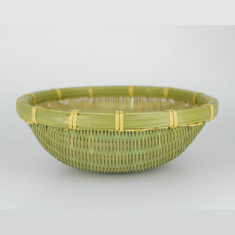 Bamboo woven pot, interior decoration basin, kitchen fruit and vegetable basin, plant basin